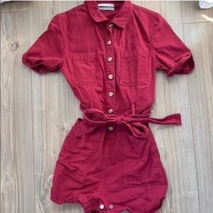 Red Urban Outfitters Romper